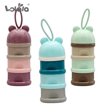 

3- Layer Baby Feeding Portable Milk Powder Box Food Container Children's Snack Candy Food Storage Box Baby Mouth Towel