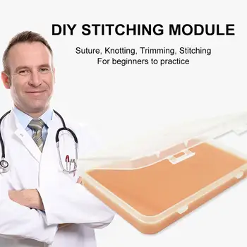 

2019 Newest High-simulation Silicone Suture Module Self-DIY Wound Practice Cutting Suture Knots For Junior Doctors To Practice