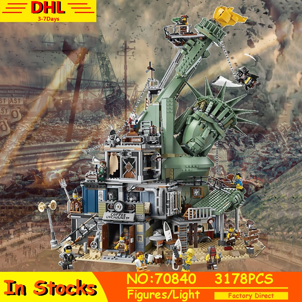 

45014 Statue of Liberty Welcome to Apocalypseburg Model Movie Series Building Blocks Bricks Compatible LEGOED 70840 Toys Gifts