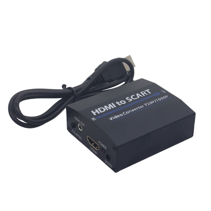 1080P Hdmi к Scart композитный видео конвертер аудио адаптер с Usb кабель для Sky tv