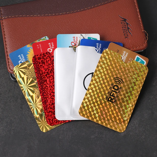 Aluminum Foil RFID Case Anti-transmit Card Holder Protection Bank Card Set Shielding Bag NFC Anti-Theft Card Holder - Image 2