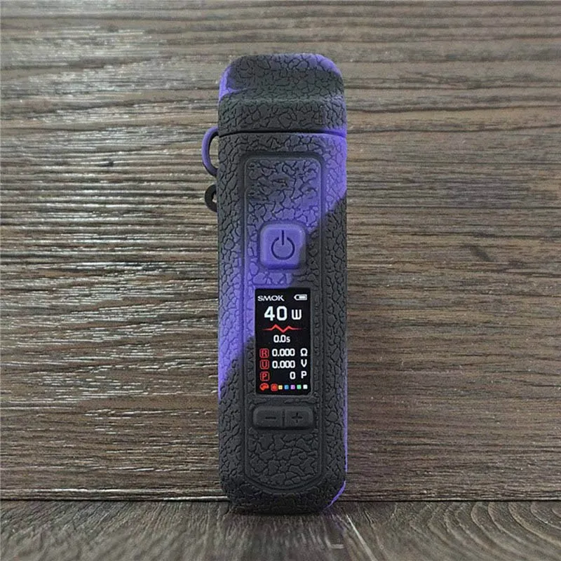 Текстурированный чехол Vape защитный силиконовый кожаный чехол для SMOK RPM40 Pod Kit - Цвет: ECI2974MC1