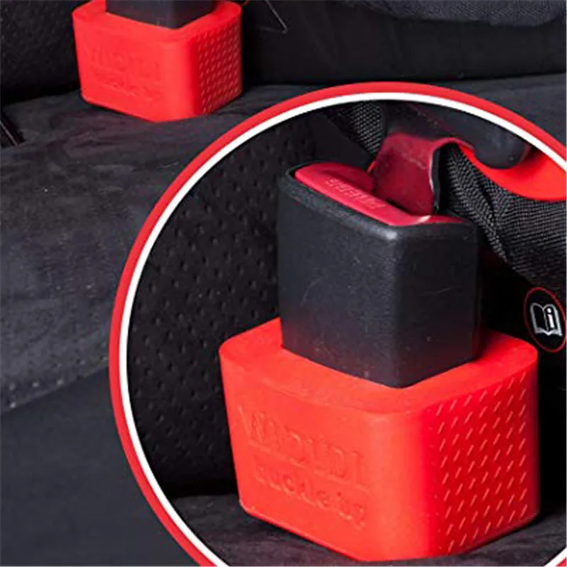 Car seat belt accessory Car Seat Belt Buckle Holder By Buckle Up Soft Silicone Easy Installation Holds Seatbelt Receiver in Upright Position