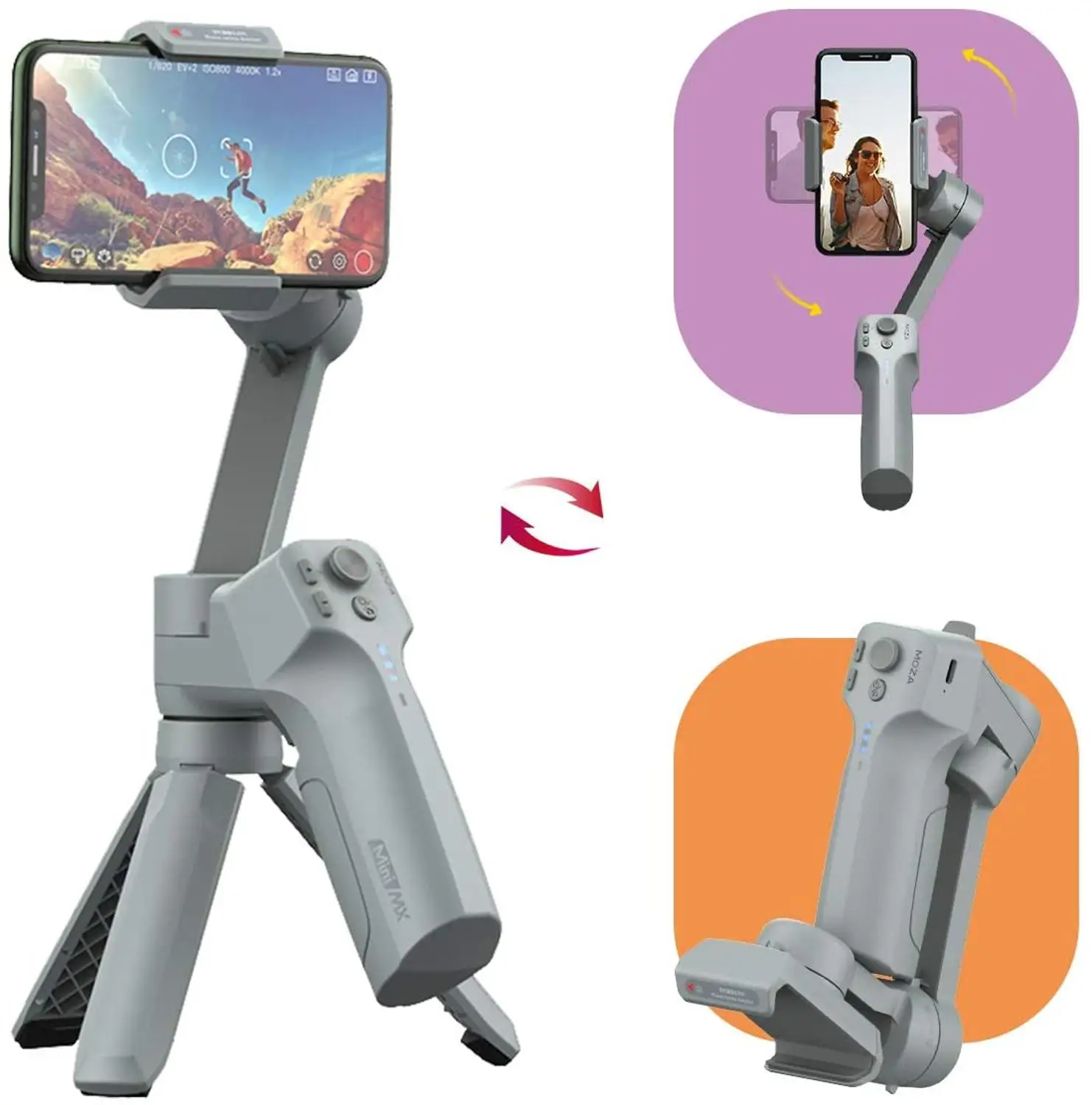3 осевой Ручной Стабилизатор для селфи iPhone 11 Pro Xs Max Xr X 8 Plus 7 смартфон Galaxy Huawei Moza Mini