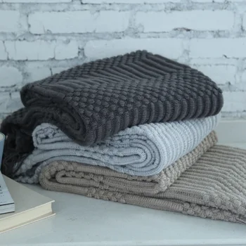 

New Woolen Knitted Blanket Set Blanket Household Sofa Blanket Spring and Summer Nap Blankets for Beds Blanket Throw