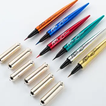 

6 Colors Pearlescent Eye Liner Pen Lasting Waterproof Pigment Red Blue Eyeliner Pen Women Eye Makeup Cosmetic Maquiagem TSLM2