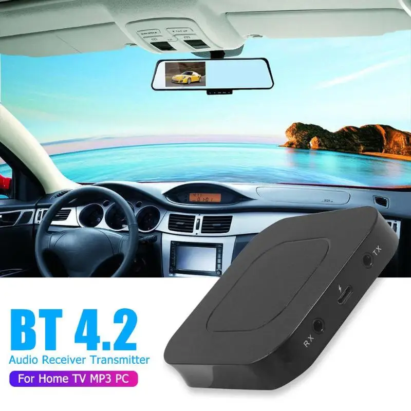 2 в 1 беспроводной Bluetooth приемник передатчик аудио 3,5 мм адаптер для ПК телефона Ультра-Долгое Время работы батареи прочный