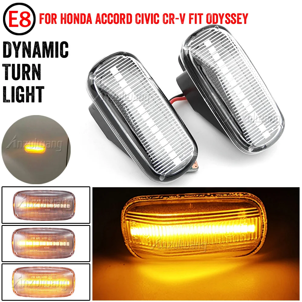 Sequential LED Side Marker Turn Signal Light For Honda Civic S2000 Acura Integra