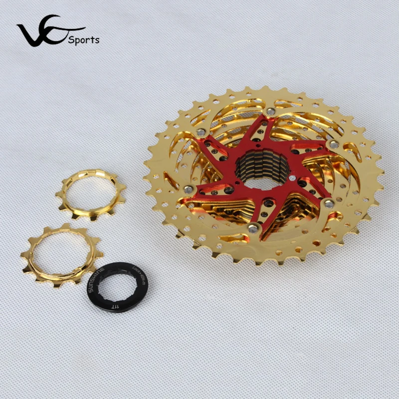 Горный велосипед Sunshine Freewheel 10 скоростей 11 36T Золотая кассета сверхлегкие детали