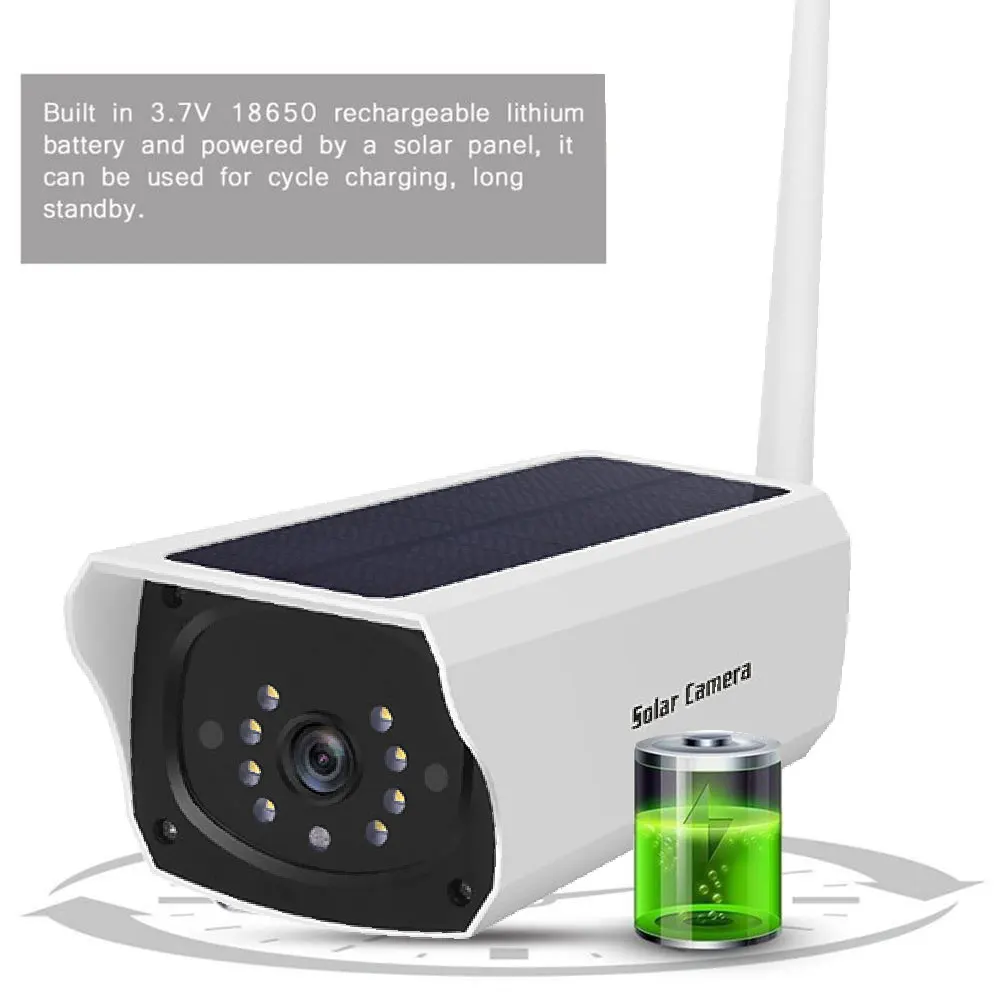 IP камера наружная беспроводная с Wi Fi и солнечной батареей 1080P|Камеры