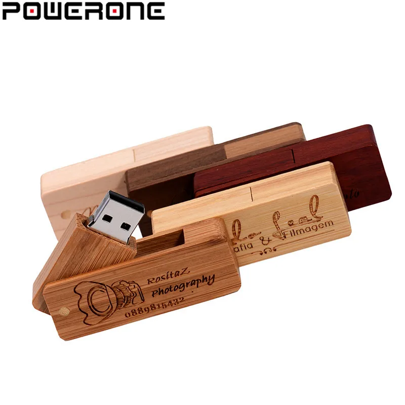 POWERONE USB 2 0 деревянный квадратный армейский нож Pendrive 64 ГБ 32 16 8 4 Usb флэш накопитель