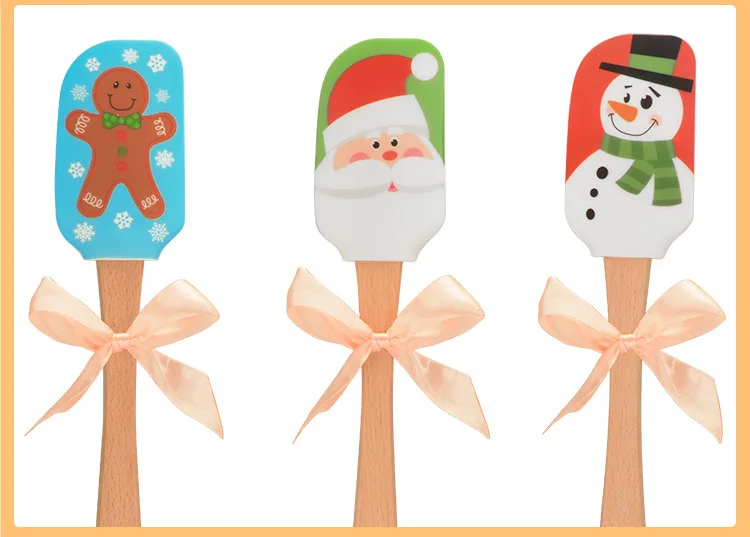  Kitchen Utensil Silicone Cake Spatula Cooking Cake Brushes 1PC Pastry Tools Handled Spatula Baking 