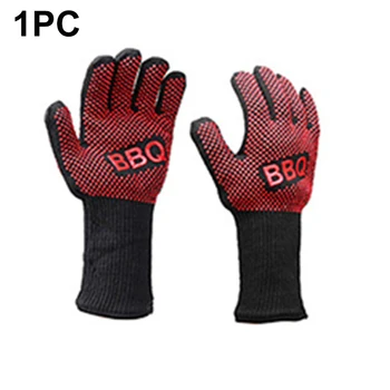 

Silicone Glove Cooking Kitchen Heat Resistant Oven Pan BBQ Holder Hand Safety