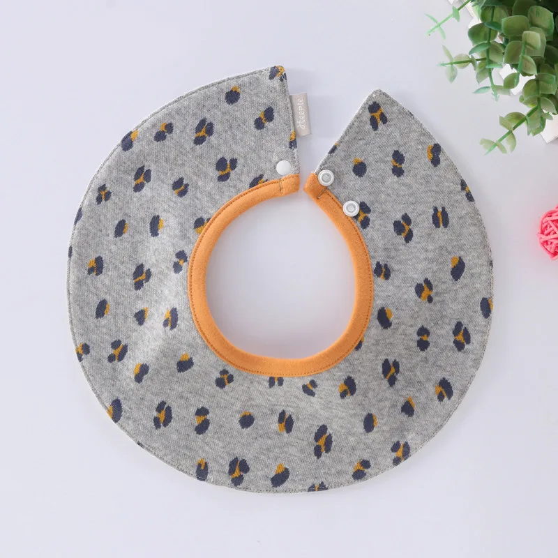 Double Layer Baby Cotton Bibs Newborn Boy&Girl 360 Degrees Printed Burp Cloths for Drooling and Teething Infant Absorbent Saliva Towel  (6)