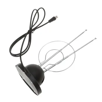 

Indoor Rabbit Ear TV Antenna Receiver For VHF/UHF Interference-free Dual Loop Coaxial Universal For Digital TV And TV Box