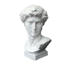 Head-Model Plaster Statue Teaching-Aids Used-Sculpture Studio Art Classic David Portrait