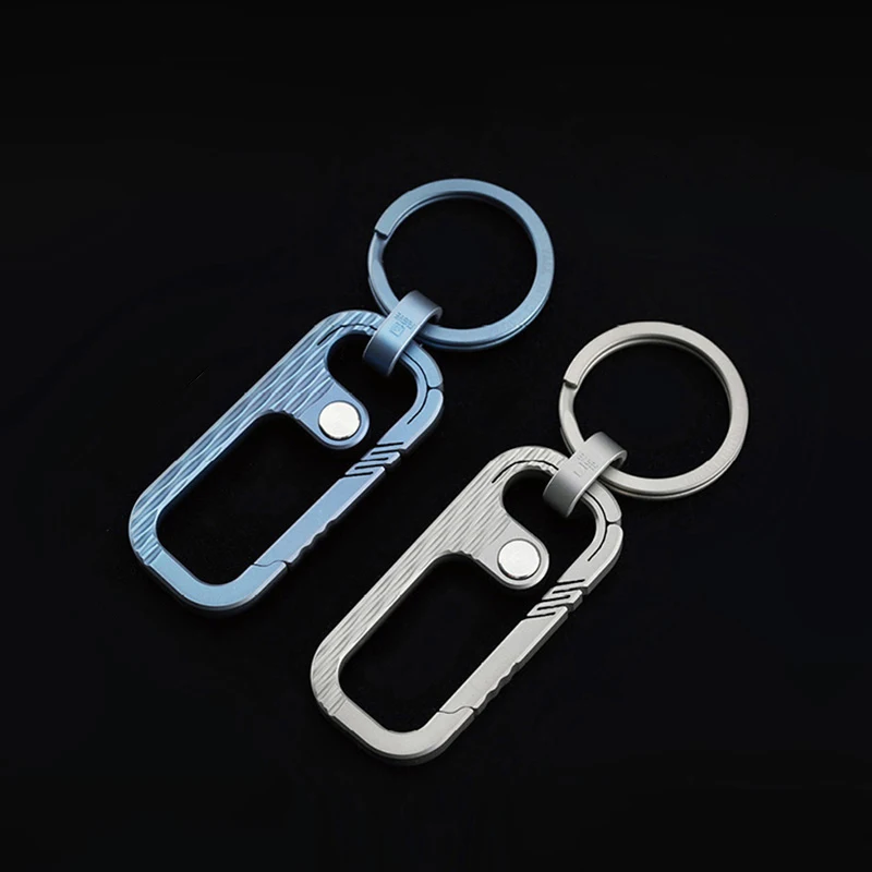 Top Luxury Men Women Titanium Car Key Chain Upscale Super Light Titanium KeyChain Fine Jewelry for Key Rings Best Gifts for Men
