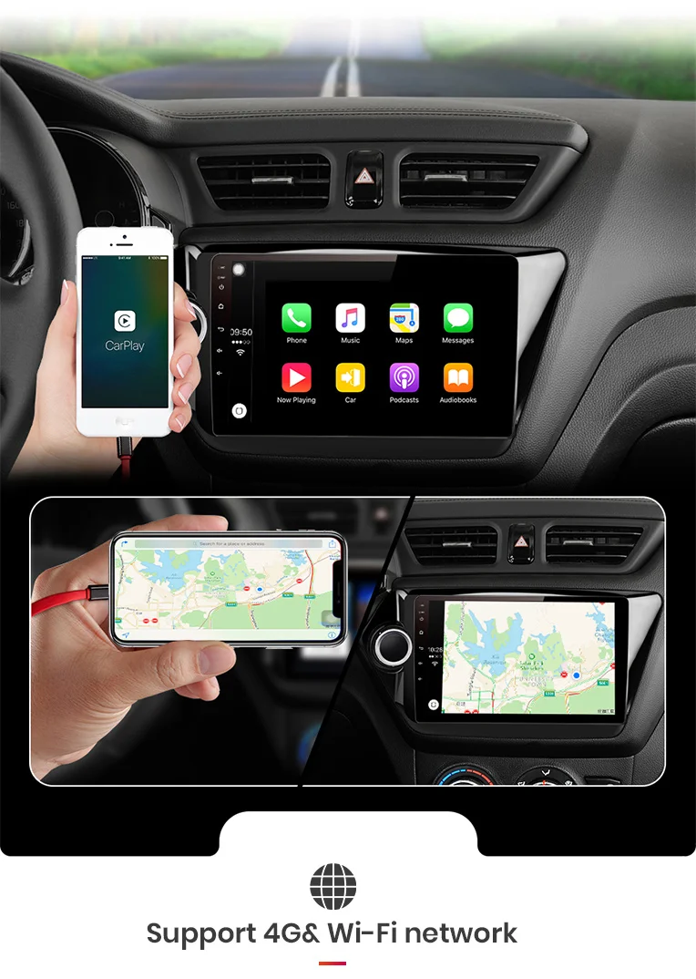 Junsun 4G+ 64G CarPlay DSP Android 8,1 автомобильный Радио Мультимедиа Стерео Аудио плеер gps 2 Din для hyundai Santa Fe 2 2006-2012 без DVD