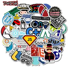 10 30 50pcs Programming Geek Java Stickers Skateboard Guitar Suitcase hydroflask Graffiti Sticker Kids girl Children