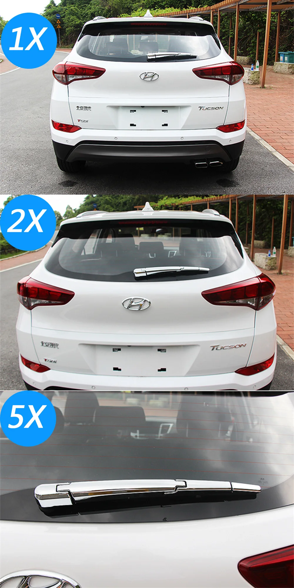 Автомобильный очиститель заднего стекла отделкой Чехлы для Hyundai Tucson автоматические стеклоочистители защитные декоративные наклейки