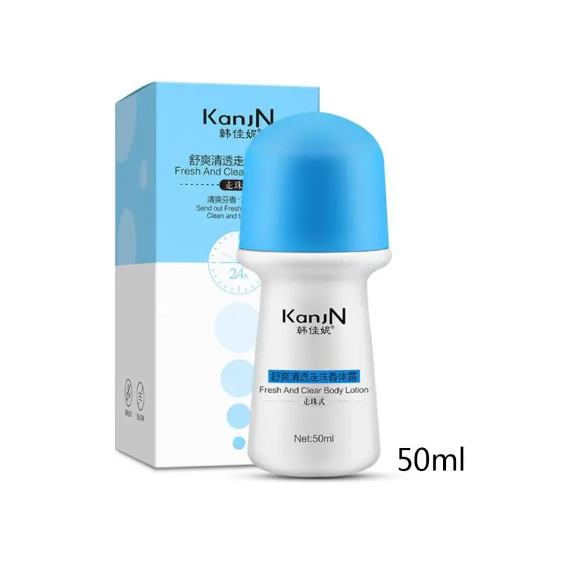 50 мл, женский, мужской цветочный аромат, свежий прозрачный лосьон для тела, роликовые антиперспиранты для тела, дезодорант для подмышек, гладкие духи