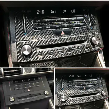 

Carbon Fiber CD Panel Trim Center Console Cover Decal Accessories Useful