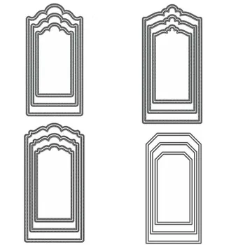 

JC Label Border Frame Metal Cutting Dies DIY for Scrapbooking Die Cut Card Make Shape Stencil Craft Mold Mould Model Decoration