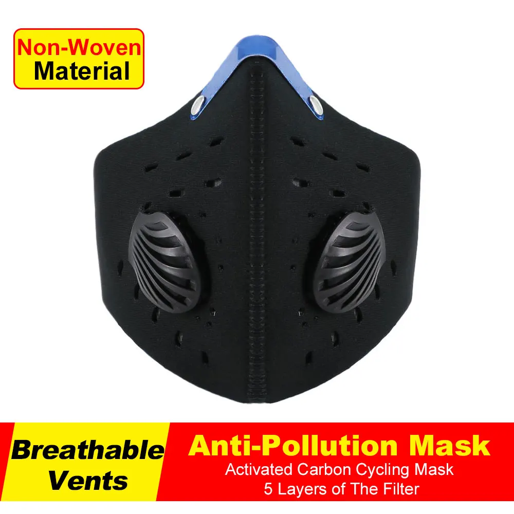 MOVIGOR Cycling Face Mask Activated Carbon Anti-Fog Haze PM2.5 Anti Dust with Filter Neoprene Breathable Tactical | Спорт и