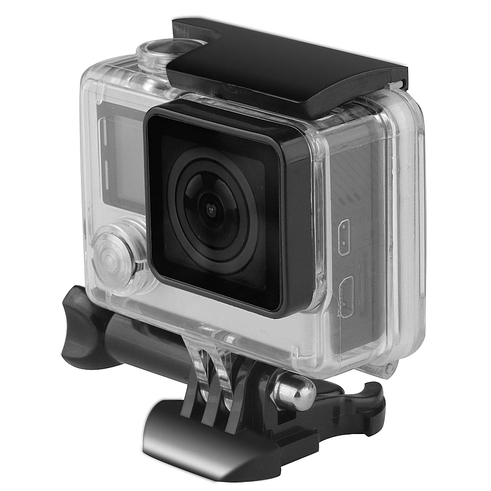 Go Pro аксессуары водонепроницаемый корпус чехол для Gopro Hero 3+(Plus)/4 подводный дайвинг Защитная крышка протектор