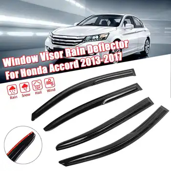 

Audew ABS Exterior Visor Vent Shades Window Sun Rain Guard Deflector For HondaAccord 2013-2017