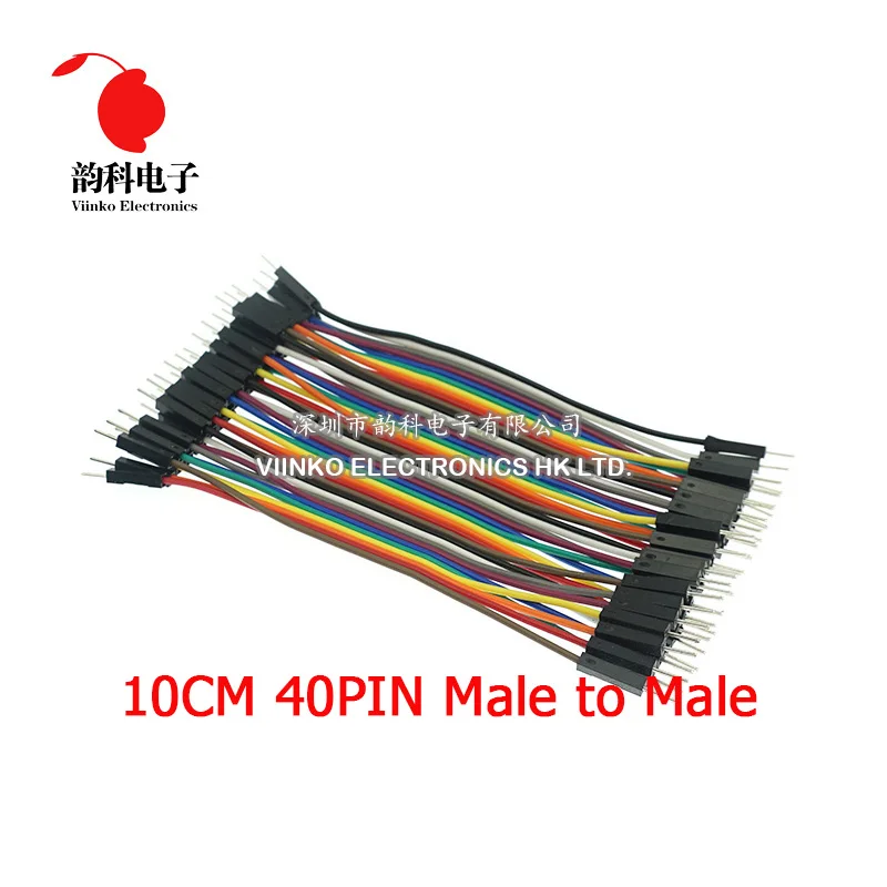 Dupont линия 40PIN 10 см папа Перемычка провода кабель для arduino|jumper wire|line dupontjumper arduino |