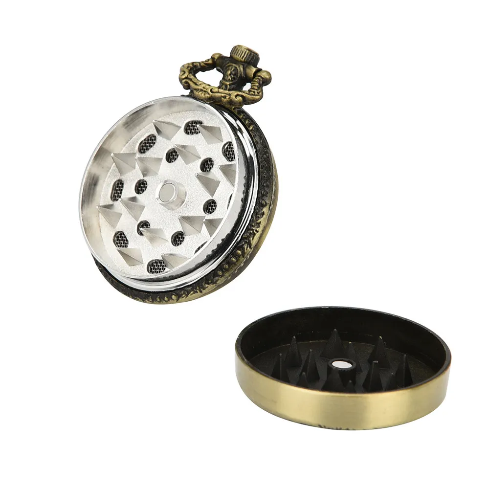Tobacco Grinder Cigarette Creative 3-layer 44mm Metal Herb& Spice Mills Tobacco Grinder Spice Graters Cursher L1021