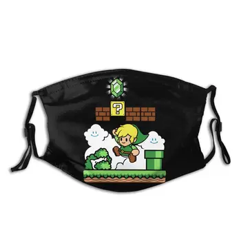 

Super Link Legend Of Zelda Reusable Mouth Mask With Filters Summer Anti-Bacterial Protection Mask Respirator