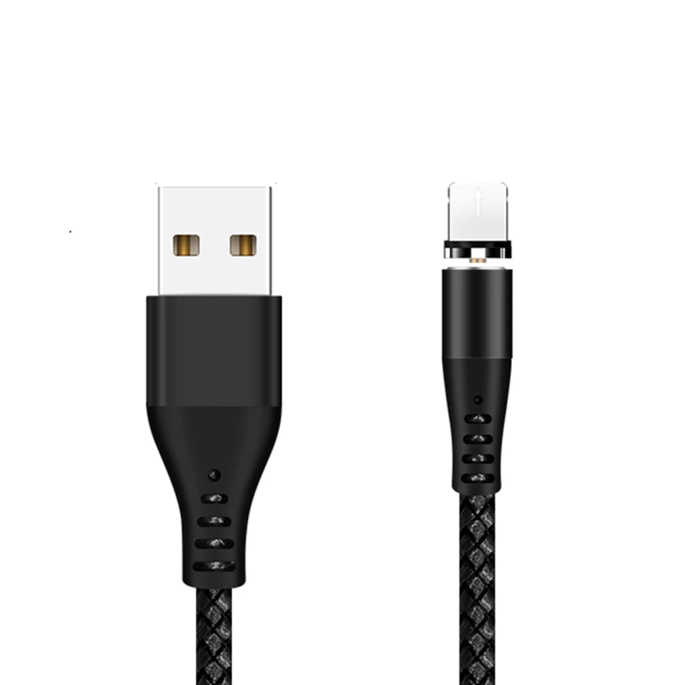 Swalle Магнитный кабель для быстрой зарядки Micro usb type C Lightnign кабель для передачи данных провод для быстрой зарядки для iphone samsung Xiaomi huawei 2.0A - Цвет: Lightning