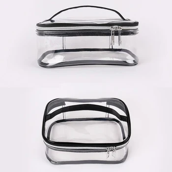 

Portable Square Bag Transparent Multifunctional Waterproof Travel Portable Outdoor Wash Storage Bag