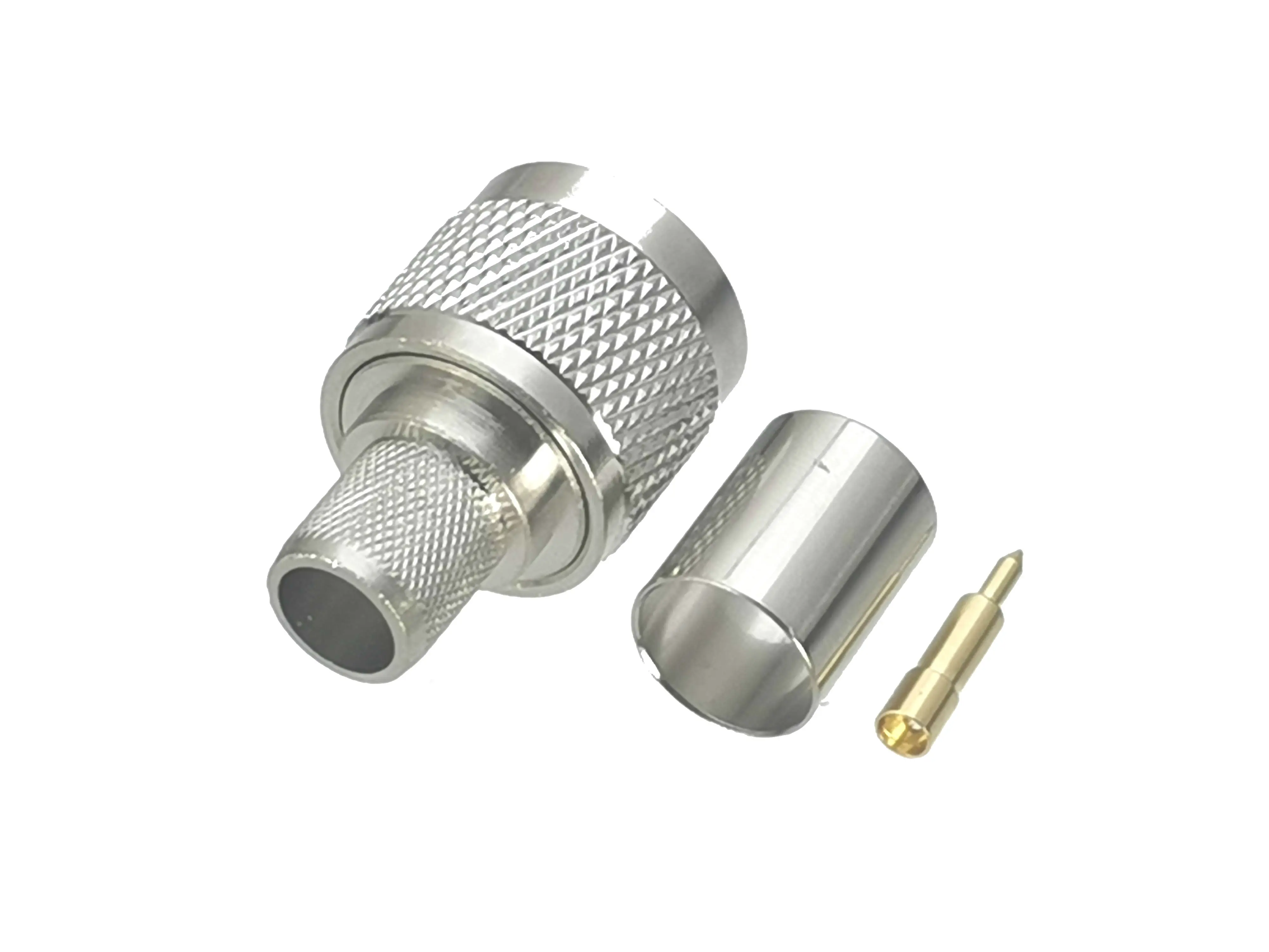커넥터 N 수 플러그 크림프 케이블 RF 어댑터, 동축, 고품질, RG8, LMR400, 1 개