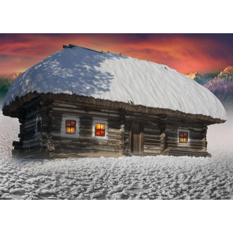 

SHUOZHIKE Vinyl Custom Christmas day Photography Backdrops Prop Ukraine Carpathian mountains Photography Background 20924XTW-02