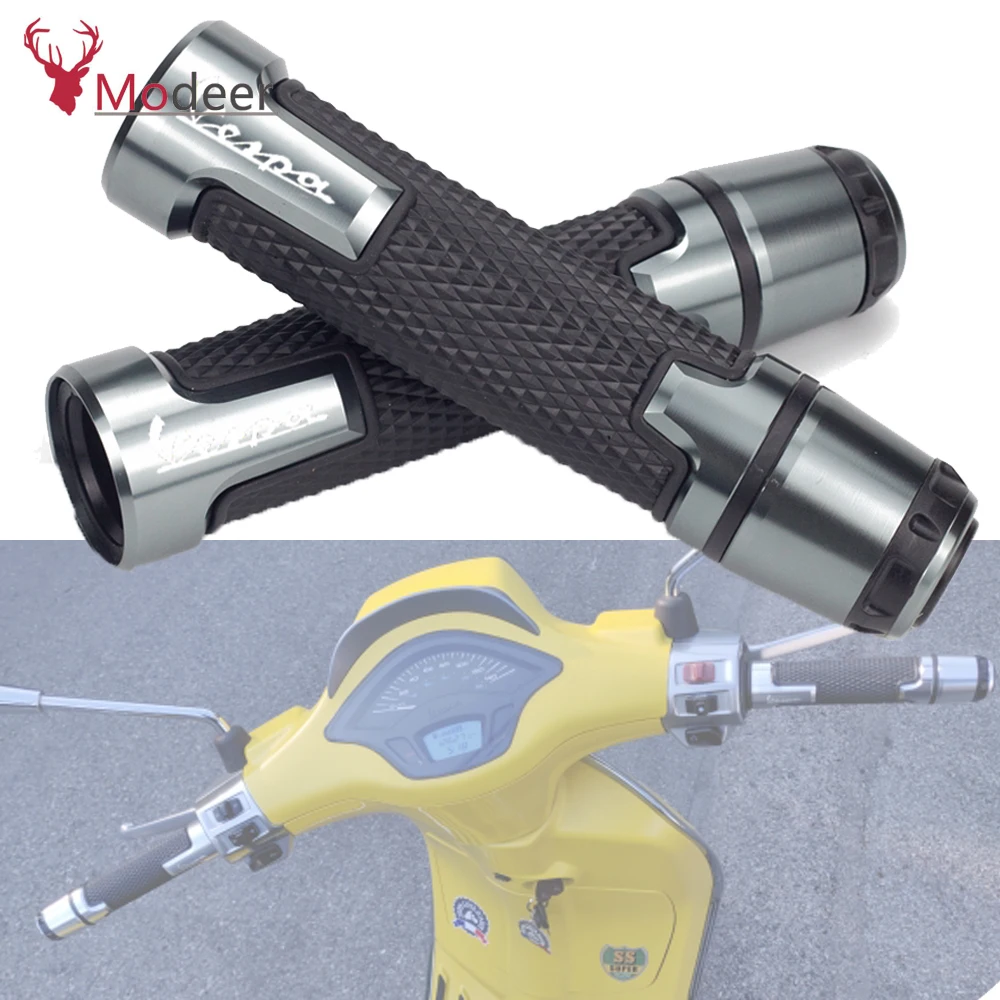 Пара ручных ручек на руль мотоцикла 7/8 &quot 22 мм Торцевая Крышка для Vespa Granturismo 125/200