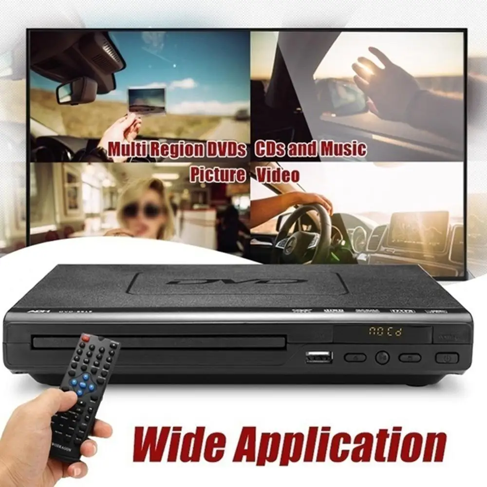 

1080P DVD Player Multiple Playback Multi-angle Viewing Player with Remote Controller USB Port