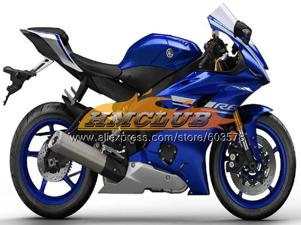 Инъекций для YAMAHA YZF600 YZF R6 глянцевый синий 123CL. 31 YZF 600 R 6 YZF-600 YZF-R6 YZFR6, 17, 18, 19, OEM обтекатели - Цвет: No. 3 Gloss