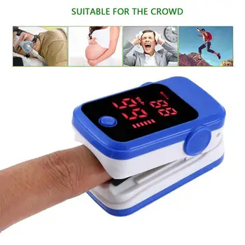 

1pc Blood Oxygen Oximeter Gauge Saturation Monitor device for Office Home Living Room