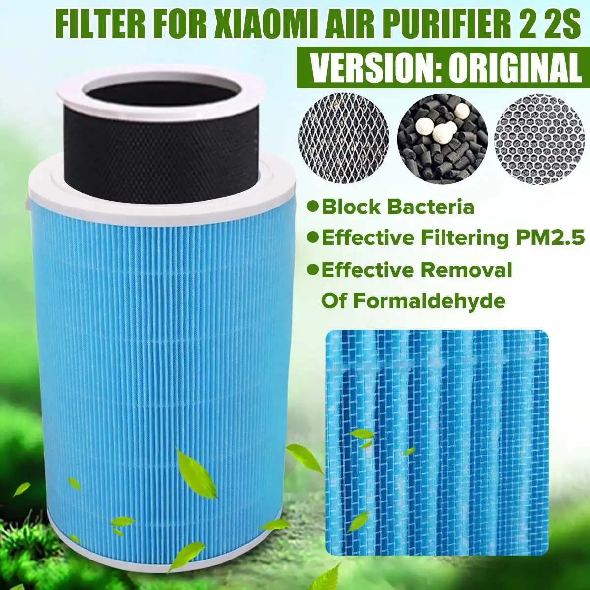 

HEPA Filter Replacement Active Carbon Filter for Xiaomi Mi Smart Air Filter Purifier To Reduce Mold Odor Smoke Allergies Hcho