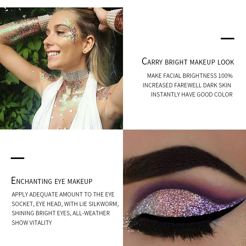 

Pudaier 36 Colors Diamond Glitter Eyeshadow Palette Shimmer Eye Shadow Pallete Waterproof Makeup Pigments Korea Cosmetics+EUB