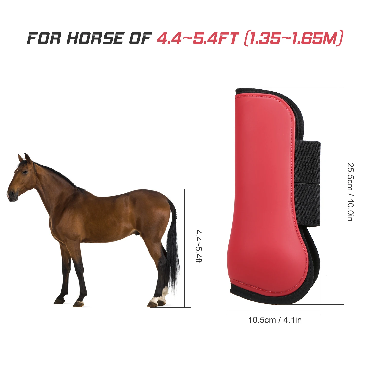 Регулируемая нога лошади сапоги набор из искусственной кожи Лошадь Прыжки Подкова поддержка нога лошади протекторы конного спорта