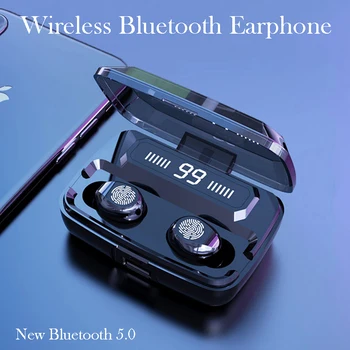 

Kowkaka TWS Wireless Bluetooth Earphones 5.0 HIFI Sound Sports Running Earphone IPX7 Waterproof Earbuds Touch Control Headset