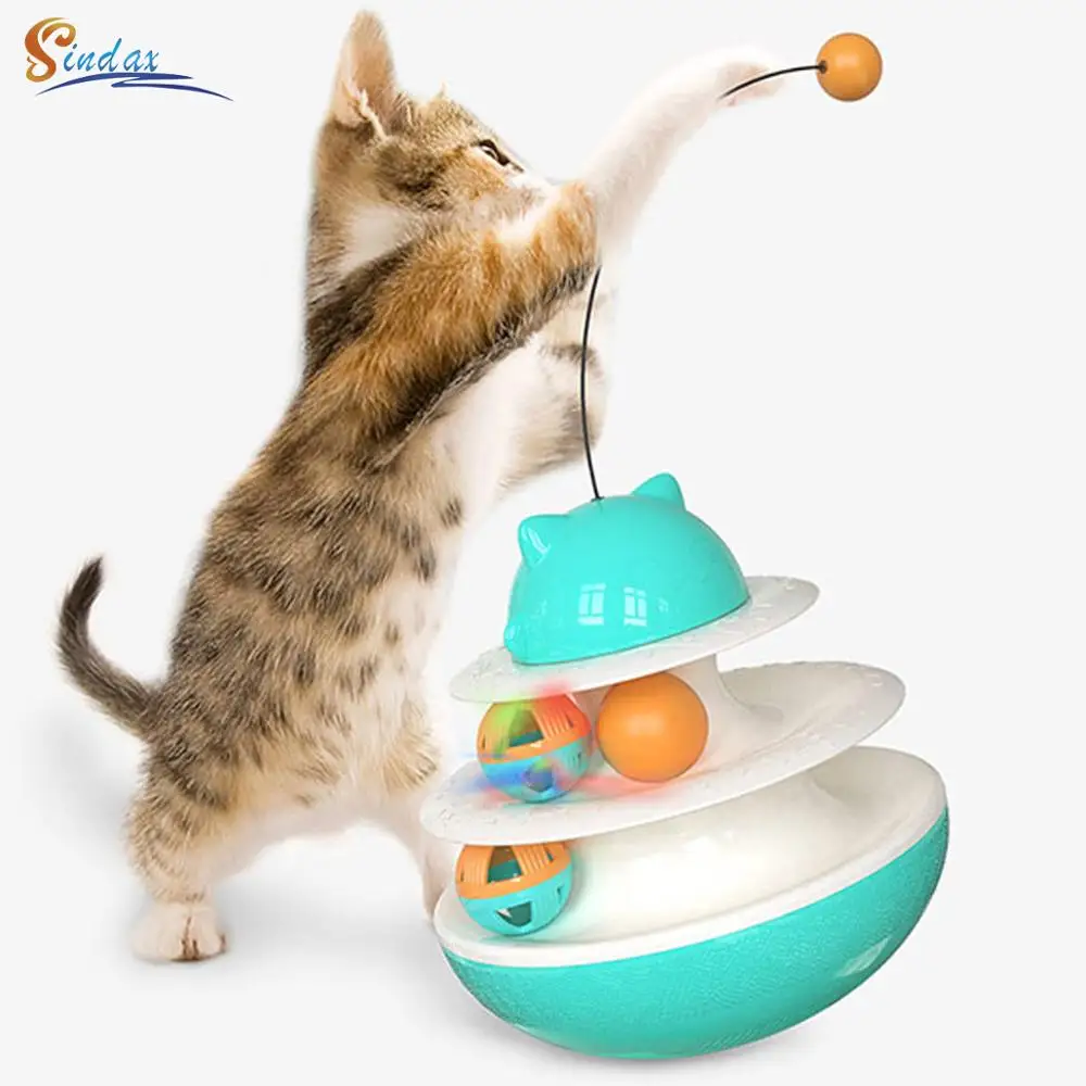 

Interactive Cat Toy IQ Treat Ball Tumbler Egg Smarter Pet Toy Food Dispenser For Cats Shaking Playing Training Ball Pet Supplies