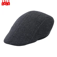 Мягкие Зимние береты из флока в стиле ретро для пожилых мужчин, женские Зимние береты в ломаную клетку, ретро-шляпы, Повседневные Дышащие зимние теплые удобные береты Bones# ZD