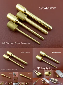 

4pcs Leather Craft Electric Edge Crease Machine Watch Strap Holes Burnisher Iron Heat Tip Tool - No Handle, No Holder Included.