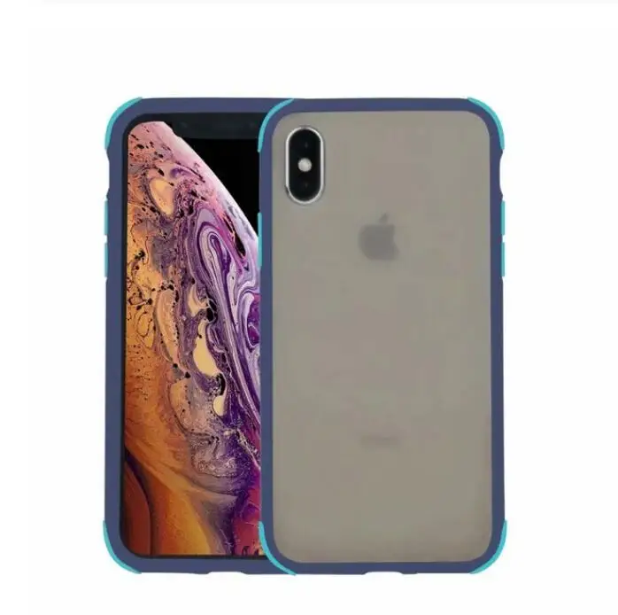 2 в 1 силиконовый чехол для телефона для iphone 11 11pro max 7 7plus 6 6s plus XS MAX XR X Capa простой чехол для iphone 8 чехол - Цвет: Бежевый