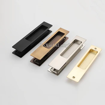 

Free Shipping 2Pairs Invisible Recessed Sliding Door Handles Hidden Embedded Wooden Door / Barn Door Pulls Handles